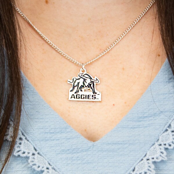 necklace aggie bull utah state university
